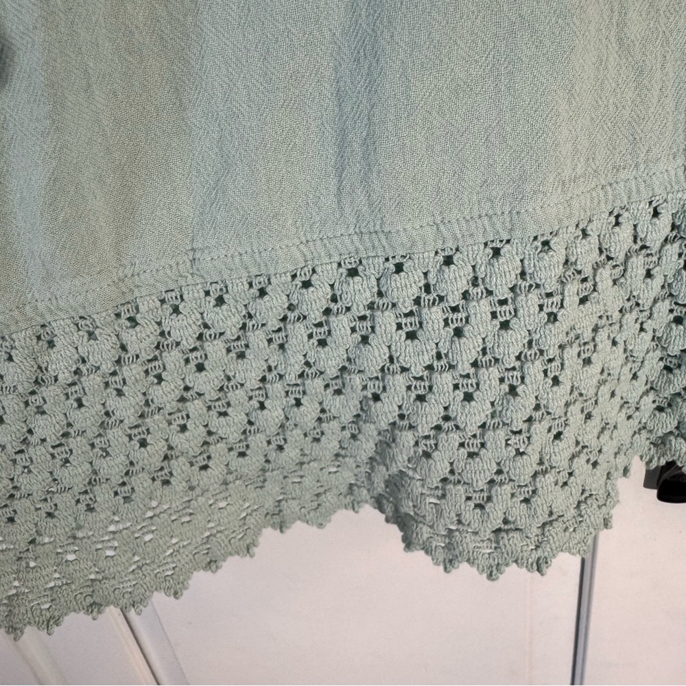 Soft Surroundings Womens Aqua Tunic Boho Size XS Embroidery and detailed trim. - Picture 3 of 11